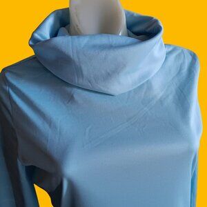 Medium Women's Cowl Neck Top Vintage Long Sleeve JC Penney Single Stitch 1970's